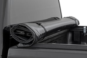 GMC C1500 Soft Roll Up Bed Cover - Rough Country - Matte Black - '88-'99 GMC C1500 Soft Roll Up Bed Cover - Rough Country - Matte Black - '88-'99